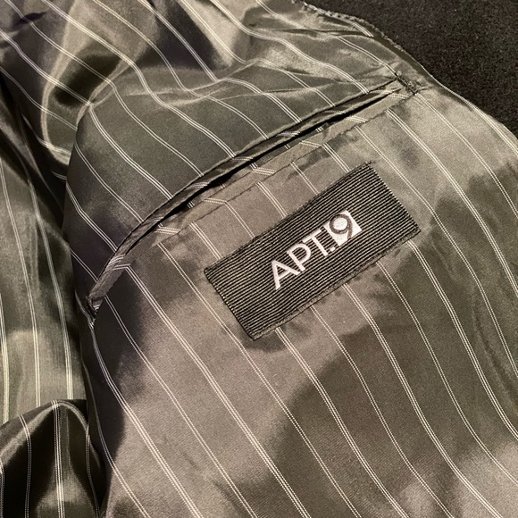 Black Wool Coat - Picture 3 of 5